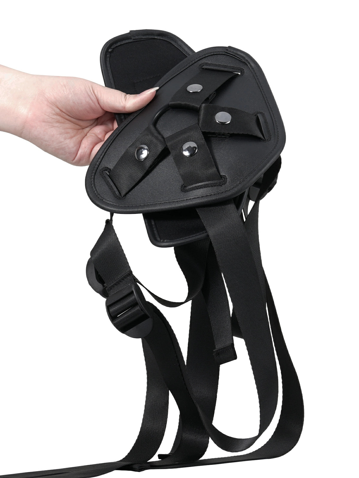 Arno | Harness aus PU-Leder mit drei Ringgrössen, ohne Dildo