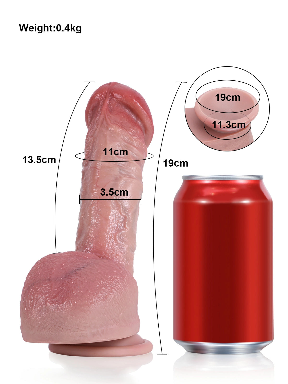 Elia | Weicher biegsamer Dildo für Einsteiger | 19 cm