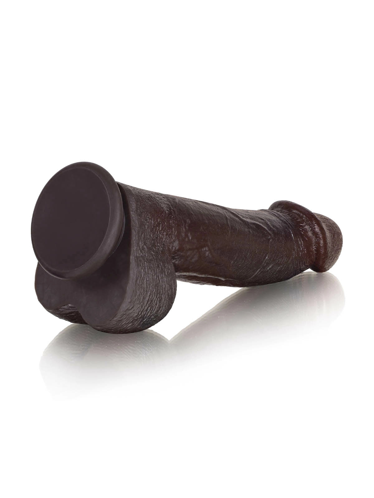 Elias | Schwarzer realistischer Dildo mit biegbarem Metallkern | 21 cm