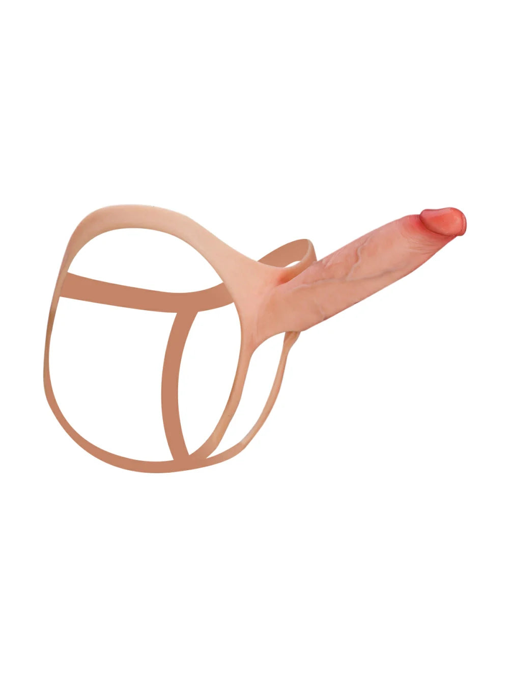Leon | Hohler Umschnalldildo wahlweise weich oder fest | 19 cm