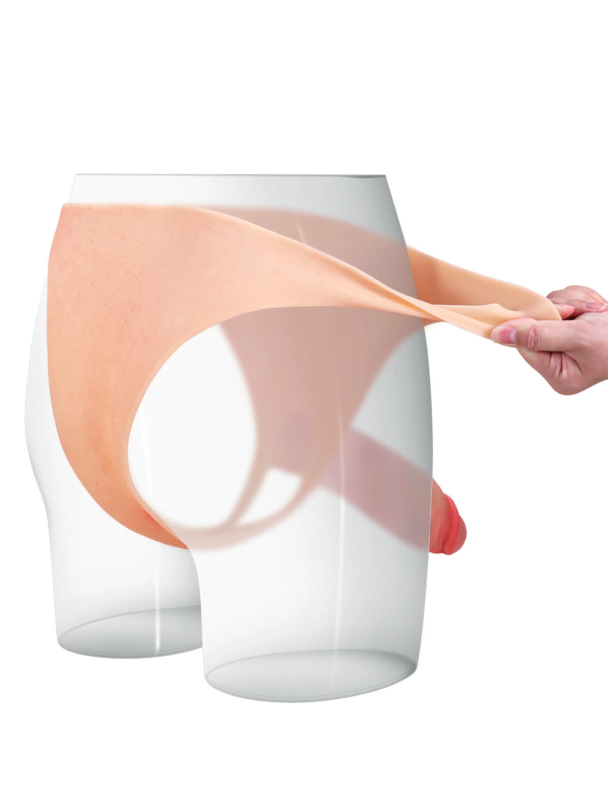 Lino | Hohler Umschnalldildo mit Harnröhrenwulst | 20 cm