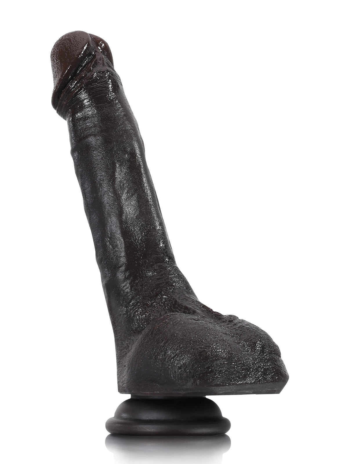 Nevin | Schwarzer schlanker Dildo mit biegbarem Metallkern | 21 cm