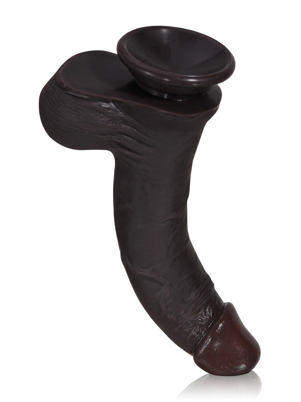 Nolan | Schlanker schwarzer Dildo mit Gleithaut | 22 cm