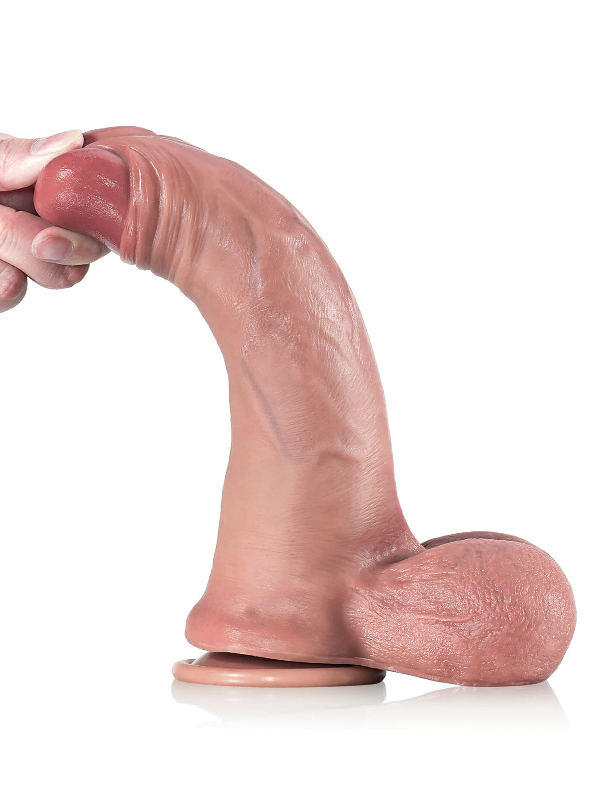 Raphael | Realistischer Dildo mit Gleithaut und beweglichen Hoden | 23.5 cm