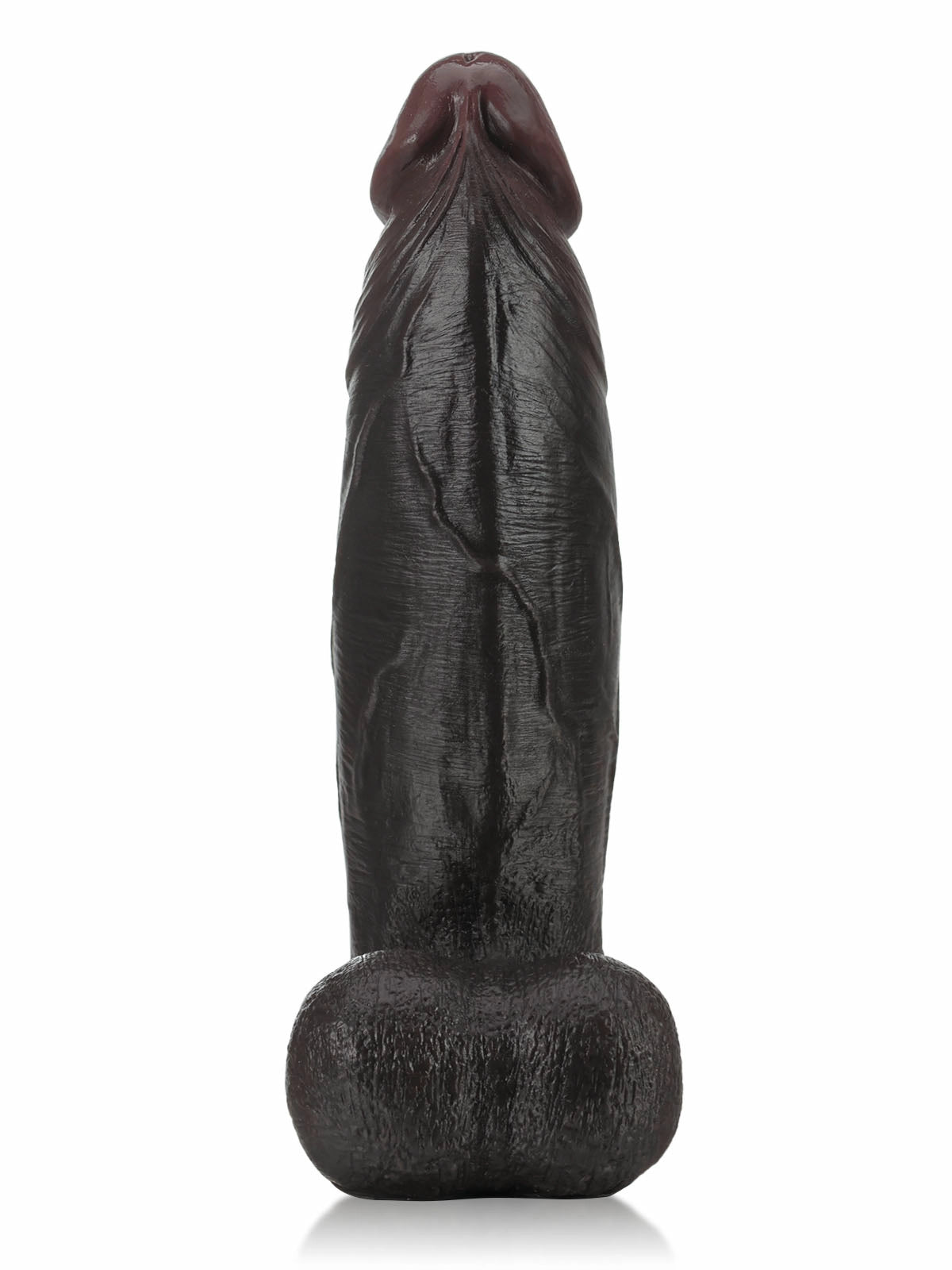 Amir | Extra dicker schwarzer Dildo mit geschwungener Form | 27.5 cm