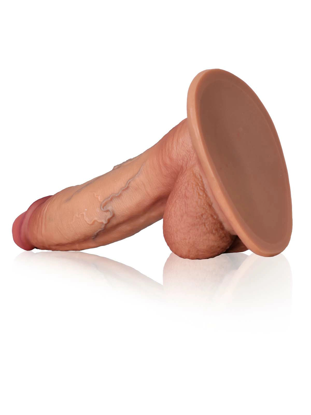 Devin | Dicker gebogener XXL-Dildo mit ausgeprägten Adern | 31 cm