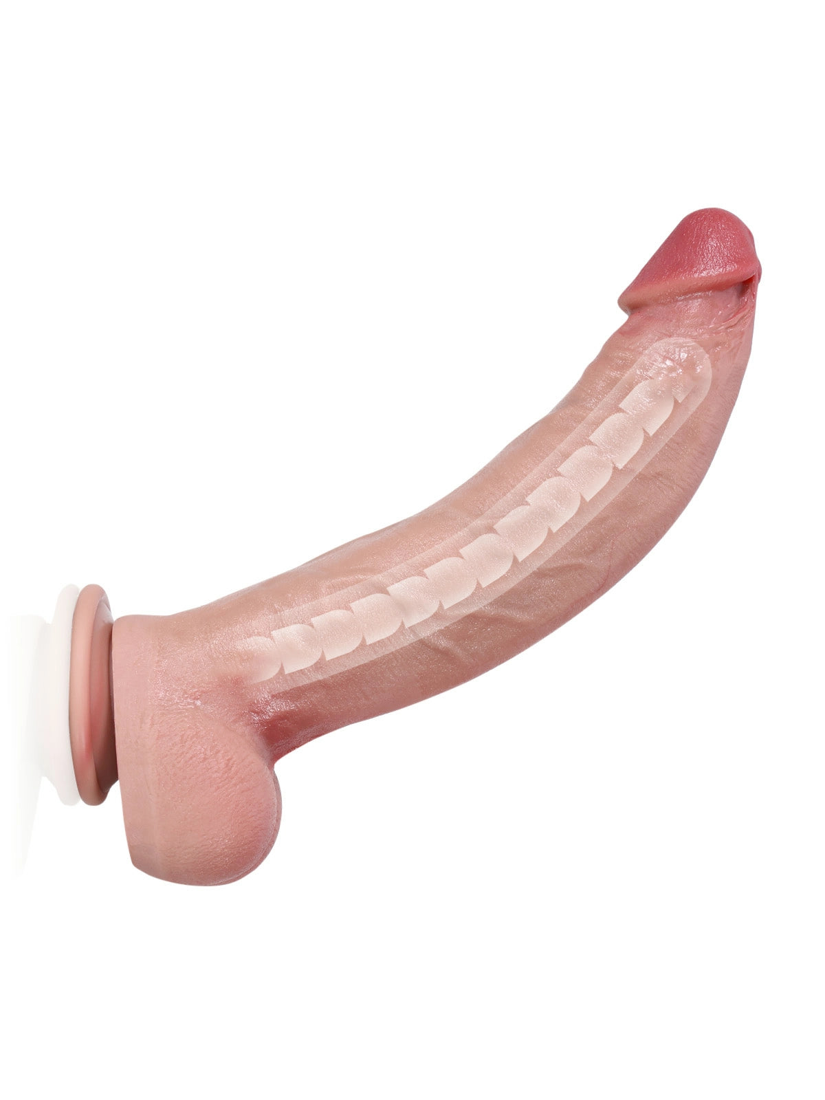 Kenzo | Gebogener XXL-Dildo mit formbarem Biegekern | 31 cm