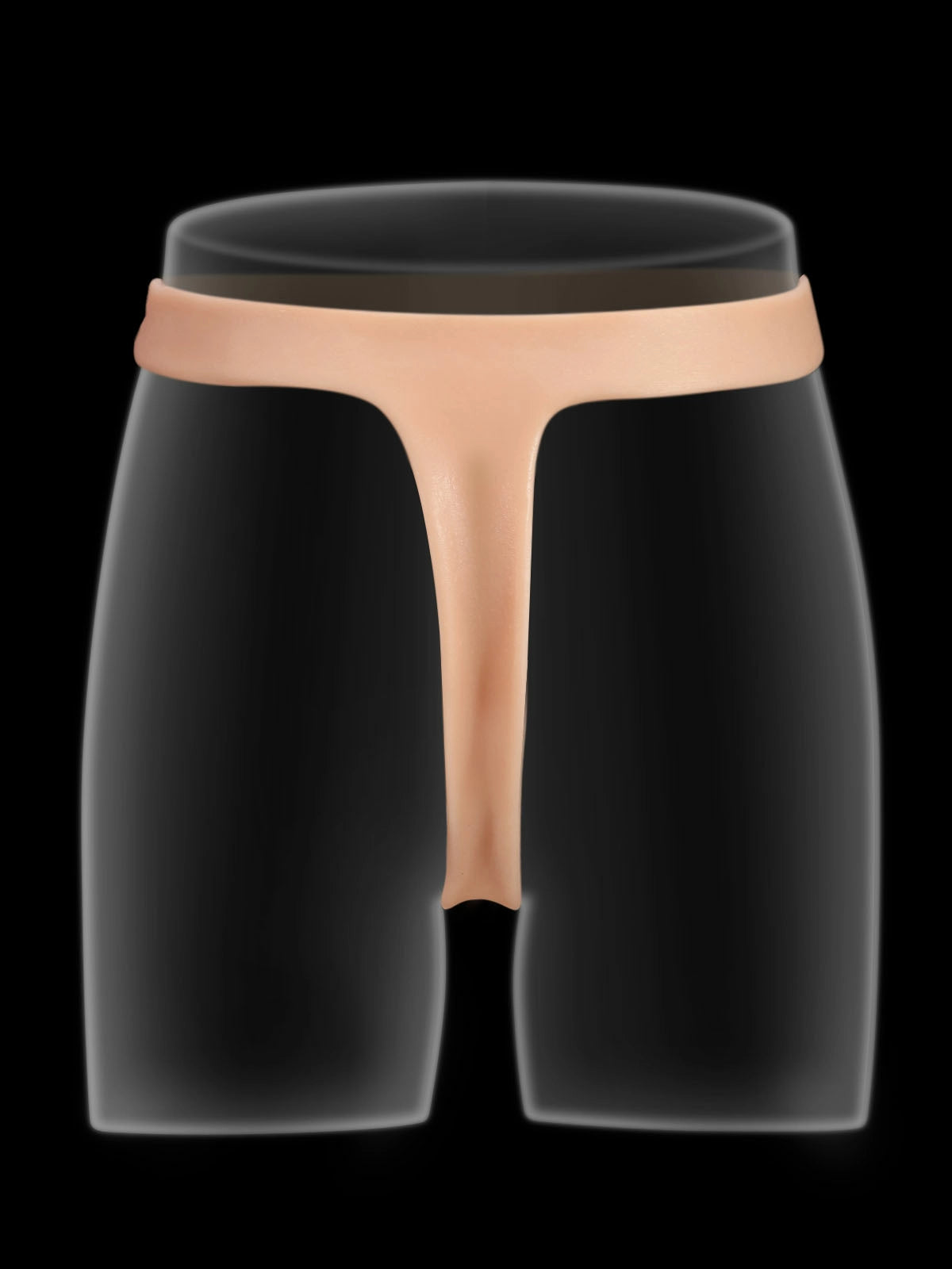 Kilian | Doppelter Umschnalldildo mit elastischem Gurt | 15.5 und 17.8 cm
