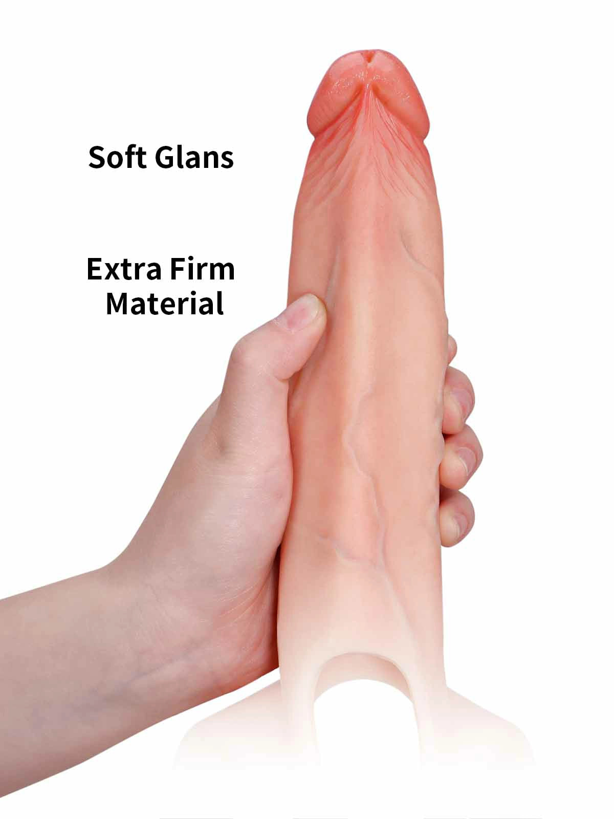 Leon | Hohler Umschnalldildo wahlweise weich oder fest | 19 cm