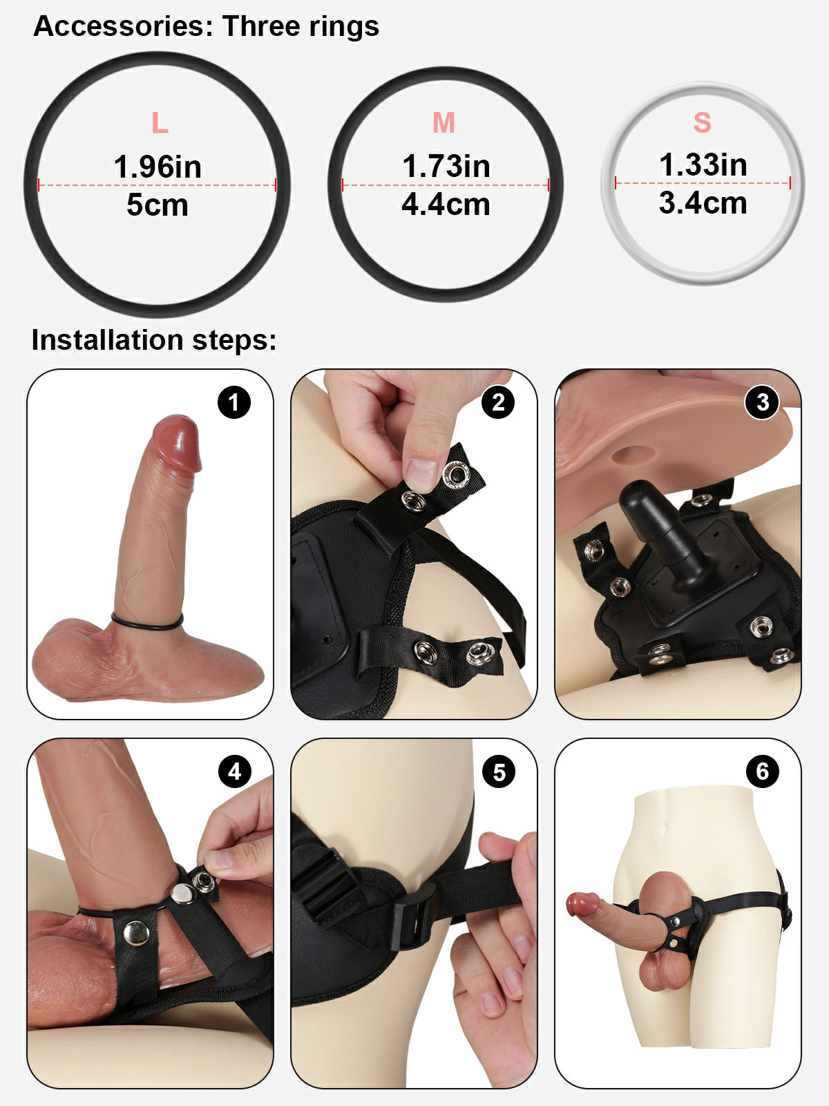 Levio | Harness mit Vac-U-Lock-System für die Realdick 3.0