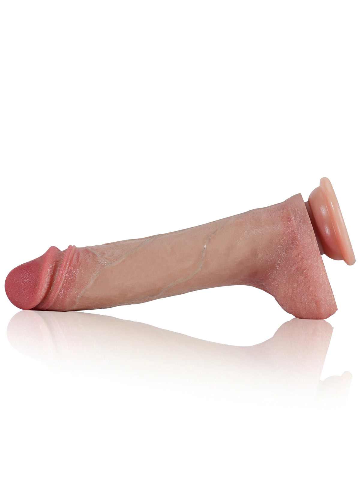 Liam | Realistischer Dildo mit Gleithaut und Stossfunktion | 22 cm