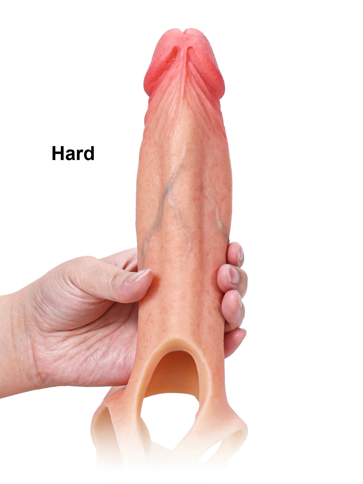 Lino | Hohler Umschnalldildo mit Harnröhrenwulst | 20 cm
