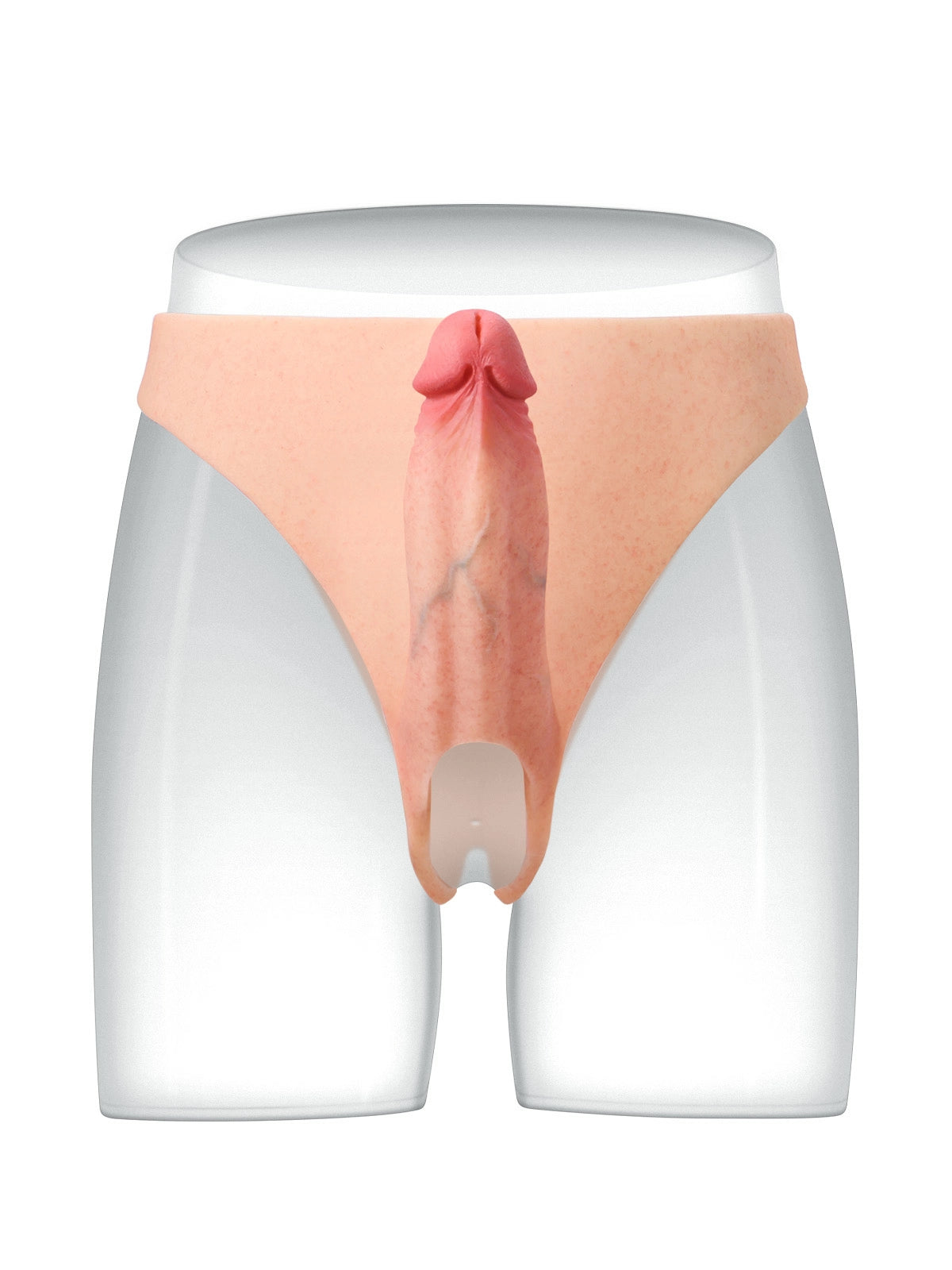 Lino | Hohler Umschnalldildo mit Harnröhrenwulst | 20 cm