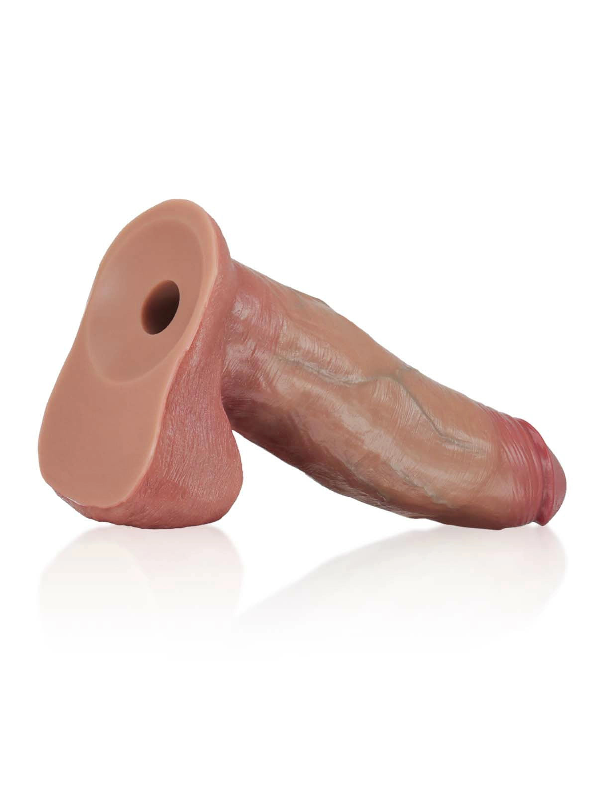 Moritz | Brauner realistischer Dildo mit Gleithaut Vac-U-Lock-kompatibel | 22.8 cm