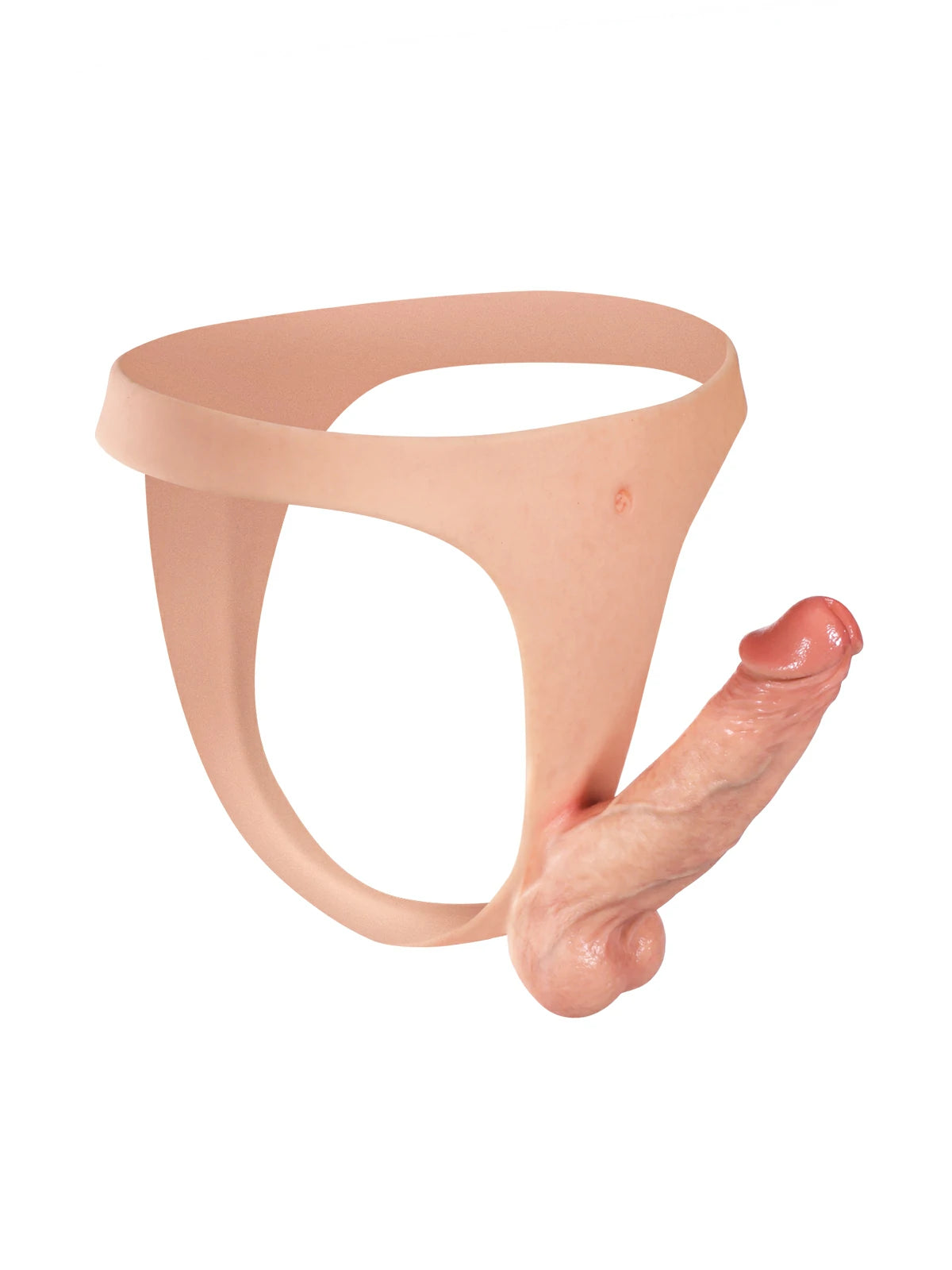 Nando | Leichter Umschnalldildo mit schmalem Silikonriemen | 16 cm