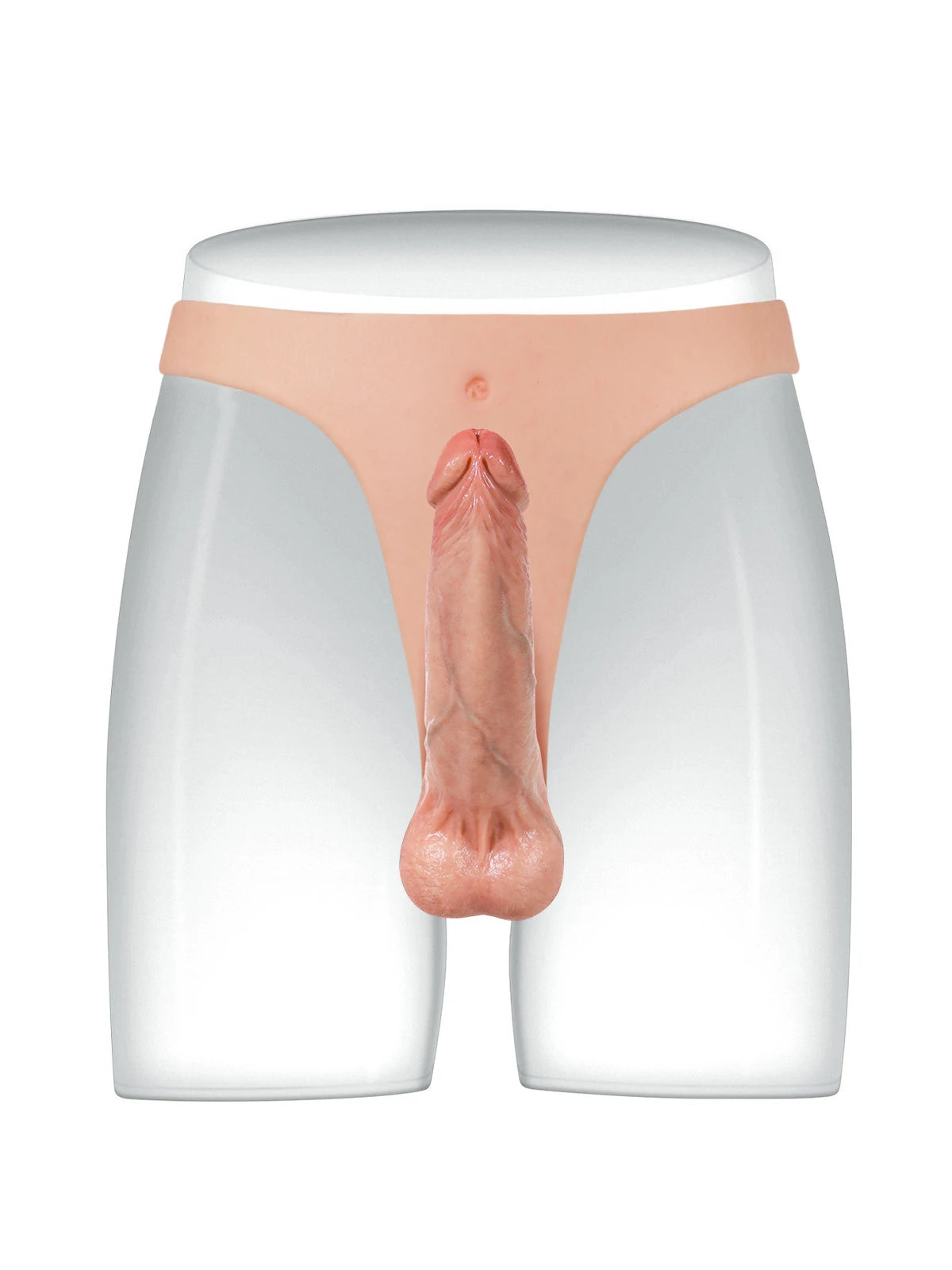 Nando | Leichter Umschnalldildo mit schmalem Silikonriemen | 16 cm