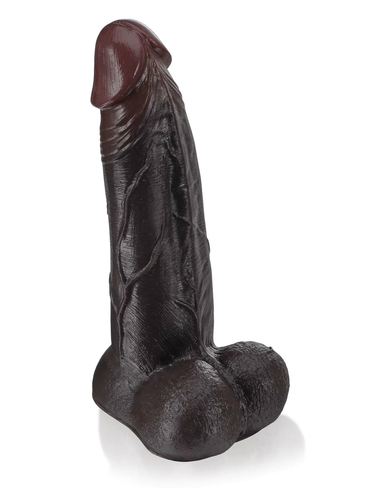 Noam | Schwarzer XL-Dildo mit Gleithaut Vac-U-Lock-kompatibel | 27.5 cm