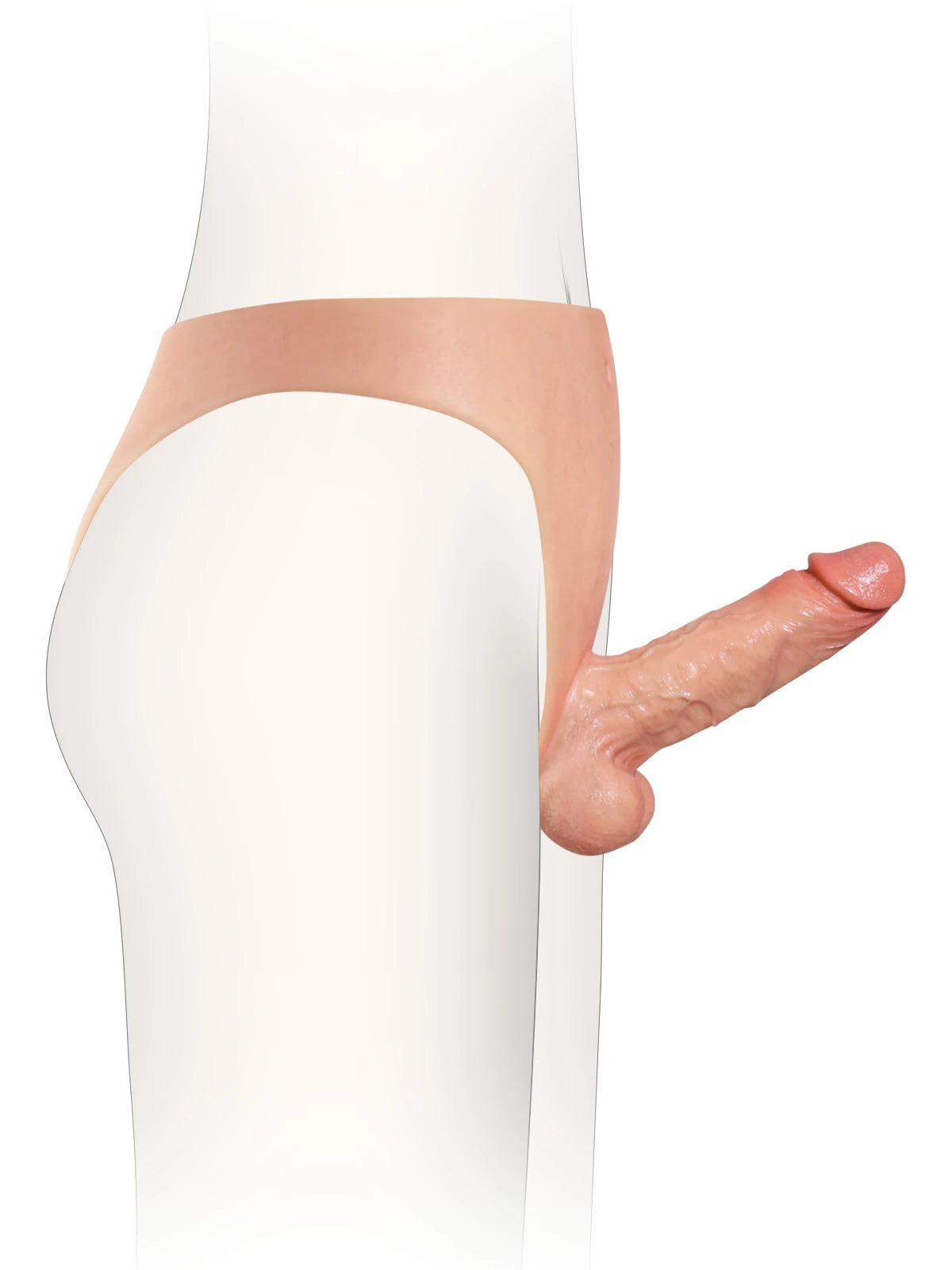 Noé | Kompakter Umschnalldildo mit festem Kern und Silikonslip | 15.2 cm