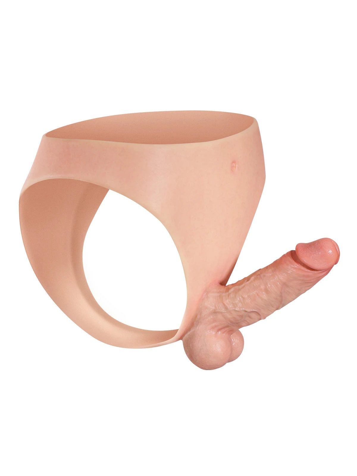 Noé | Kompakter Umschnalldildo mit festem Kern und Silikonslip | 15.2 cm