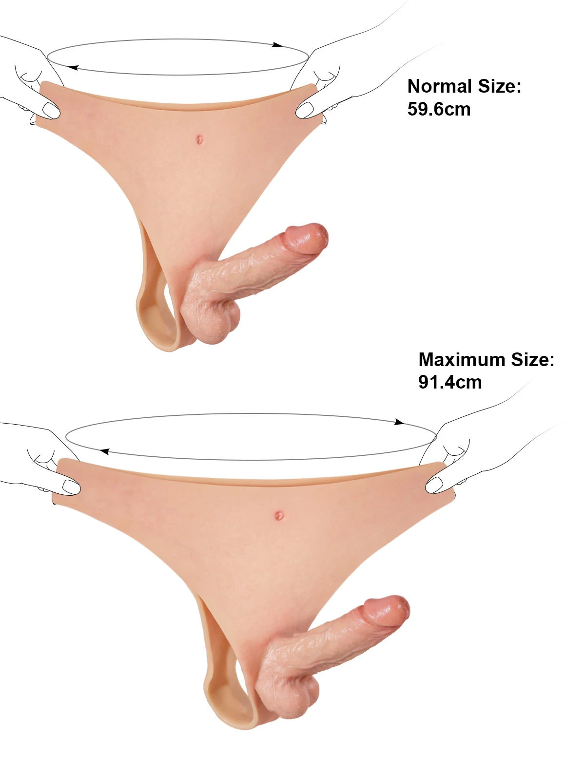 Noé | Kompakter Umschnalldildo mit festem Kern und Silikonslip | 15.2 cm