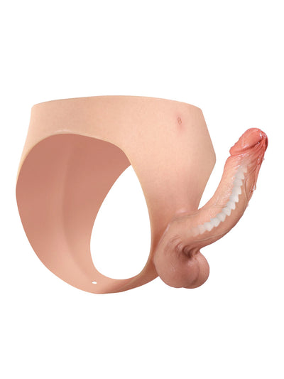 Rayan | Umschnalldildo mit Biegekern und Silikonslip | 17.3 cm