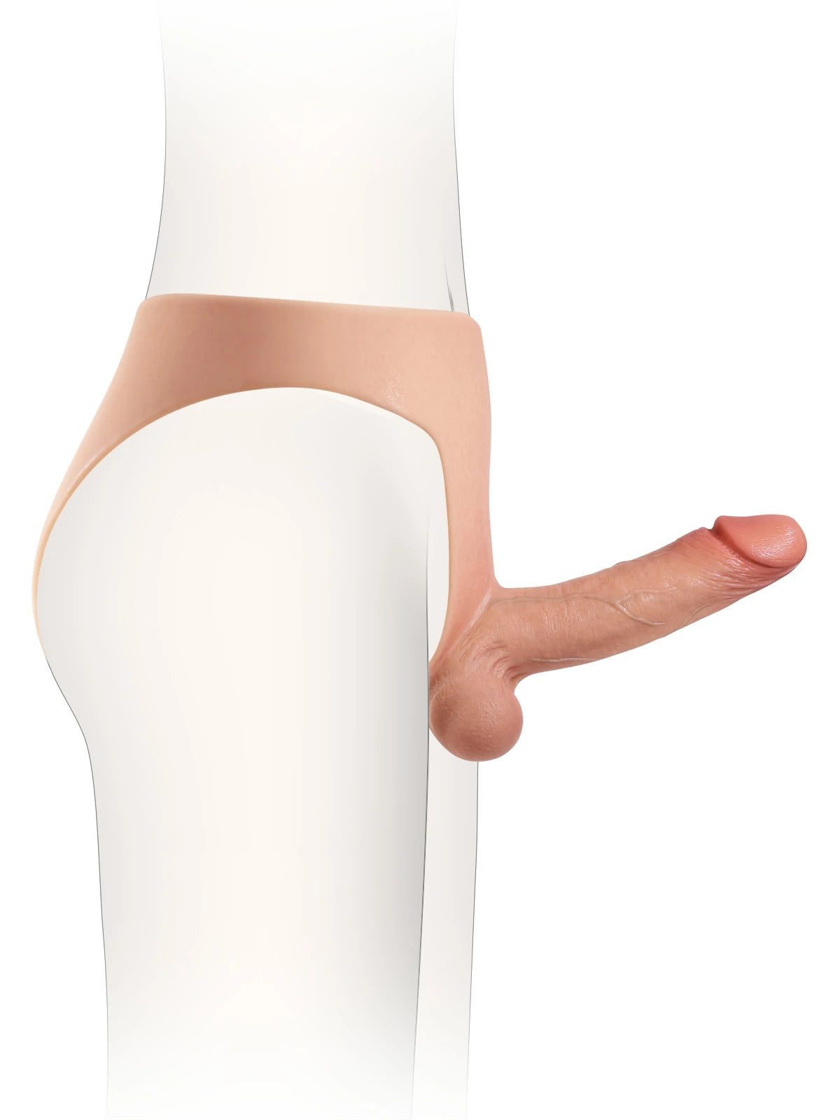 Rayan | Umschnalldildo mit Biegekern und Silikonslip | 17.3 cm
