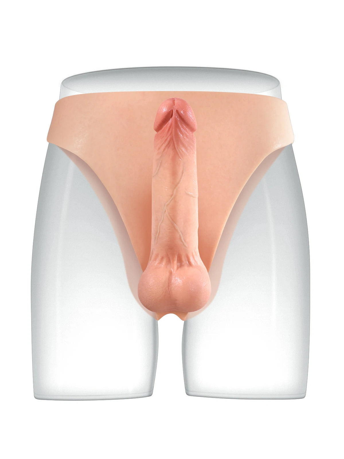 Rayan | Umschnalldildo mit Biegekern und Silikonslip | 17.3 cm