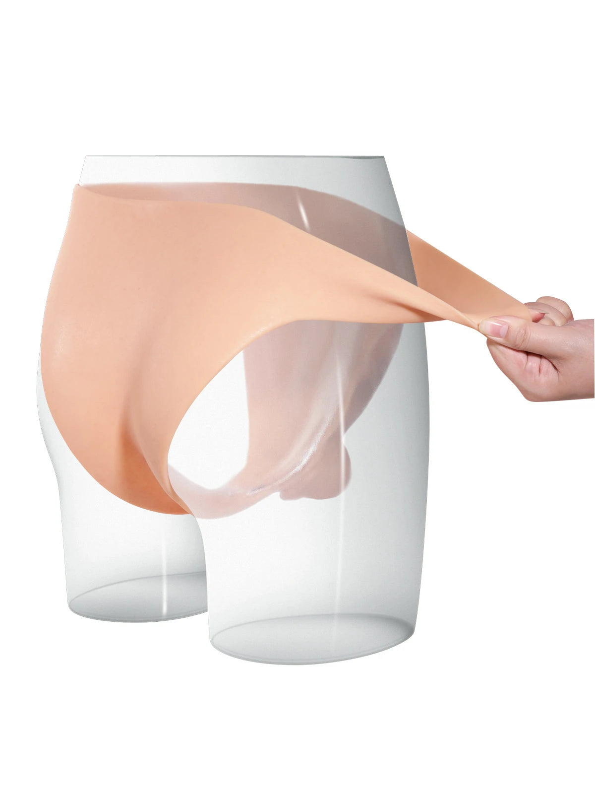 Rayan | Umschnalldildo mit Biegekern und Silikonslip | 17.3 cm