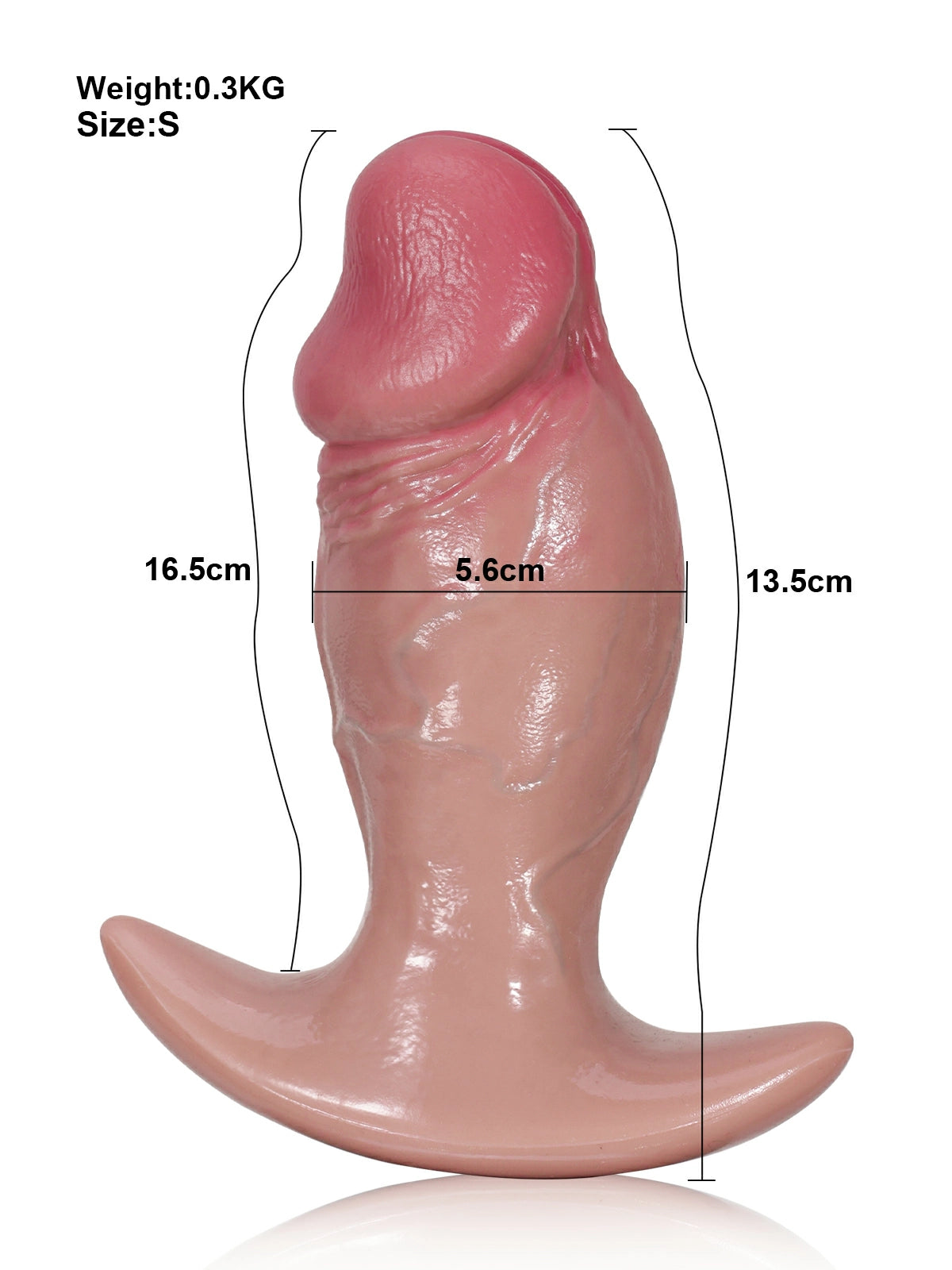 Rocco | Realistischer Butt-Plug mit T-Basis | 16.5 cm