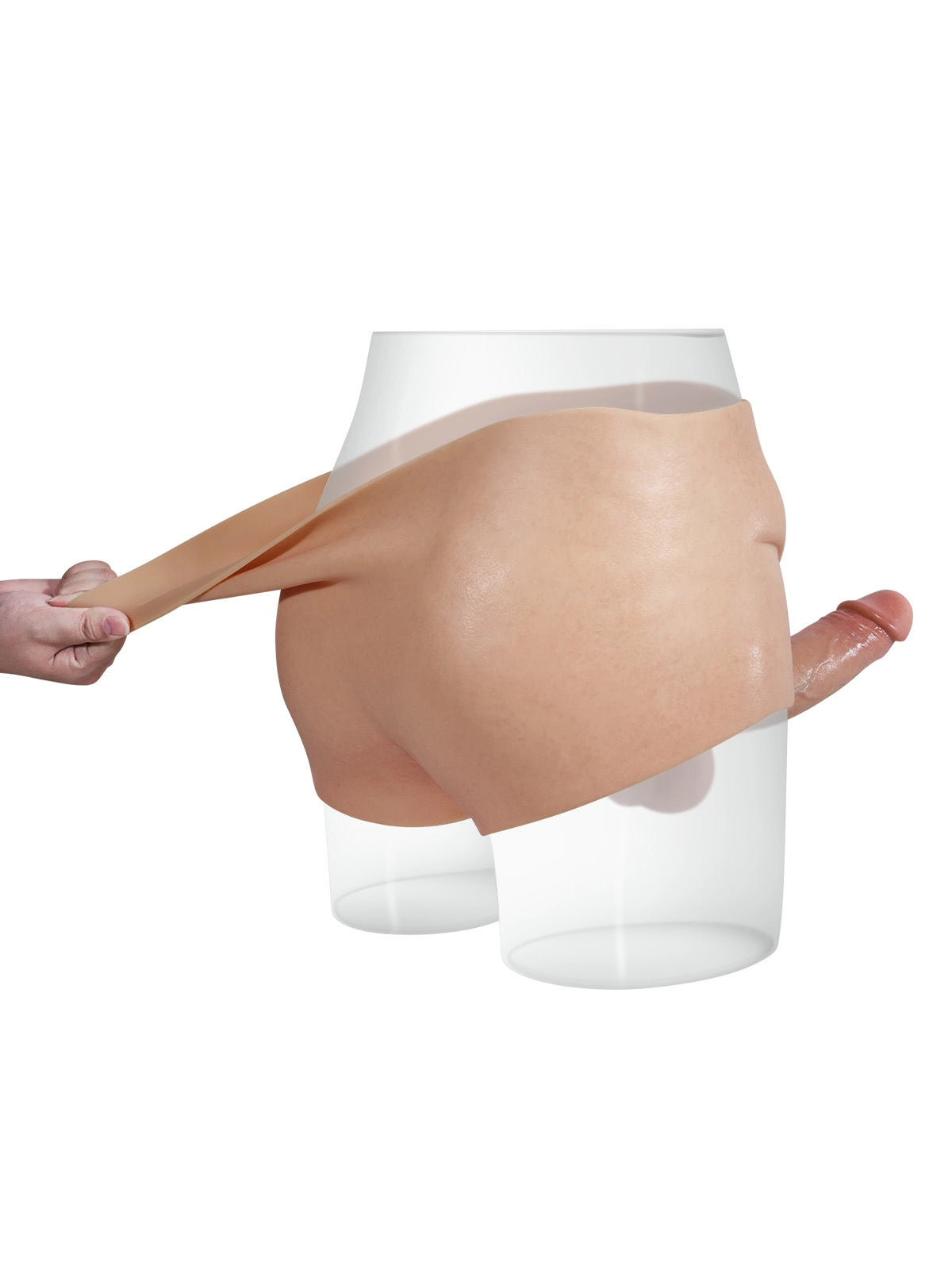 Timon | Silikon-Strap-On-Höschen mit realistischem Dildo | 18.5 cm