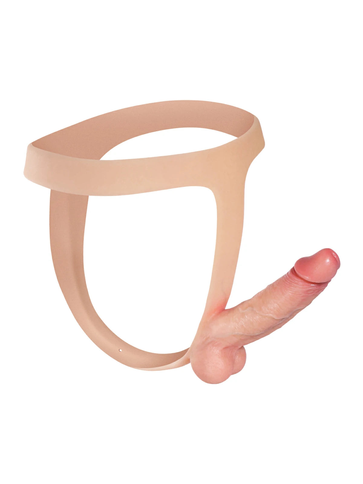 Yanis | Schlanker Umschnalldildo mit elastischem Hüftgurt | 15 cm