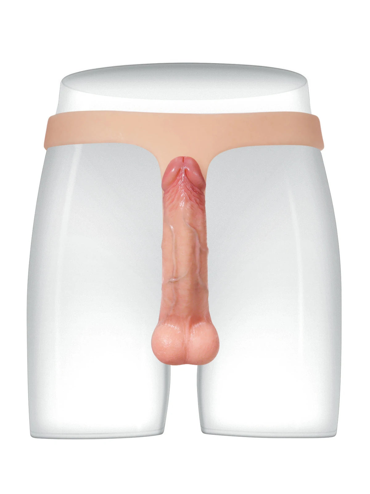 Yanis | Schlanker Umschnalldildo mit elastischem Hüftgurt | 15 cm